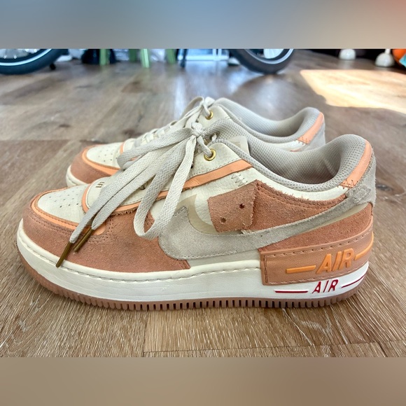 Nike Air Force 1 Shadow 'Sisterhood' Orange White Women’s Shoes Size US8.5 EU40 - Picture 2 of 11